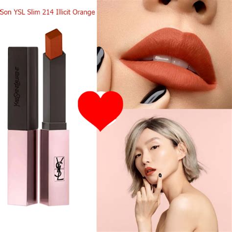 ysl 214|YSL illicit orange color.